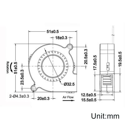 Radial Lüfter 24V 5010